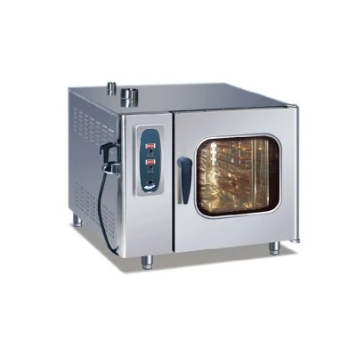 Commercial Kitchen Equipment Stainless Steel 6 Tray Electric Combi Steamer
