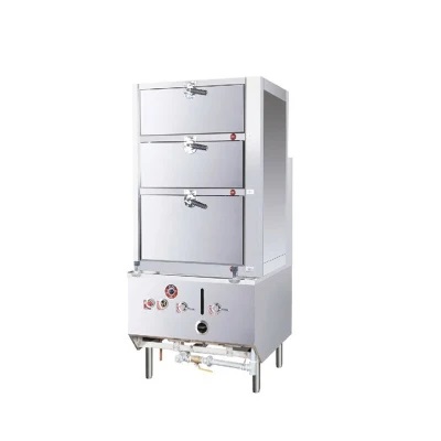 Multi-Purpose 3-Drawer Gas Cooking Steamer