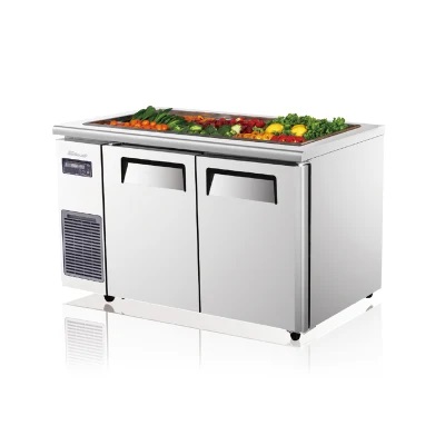 Salad Preparation Counter, Salad Bar Preparation Workbench Unit Refrigerator Counter Chiller