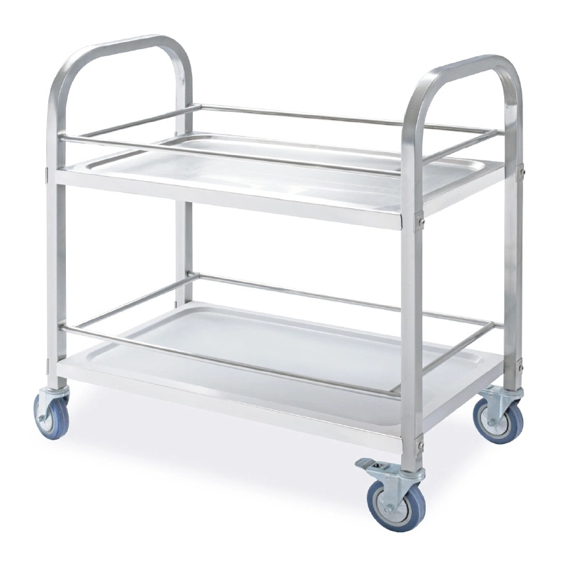 Multi-Function Stainless Steel Kitchen Commercial Trolley Cart Drinking Cart